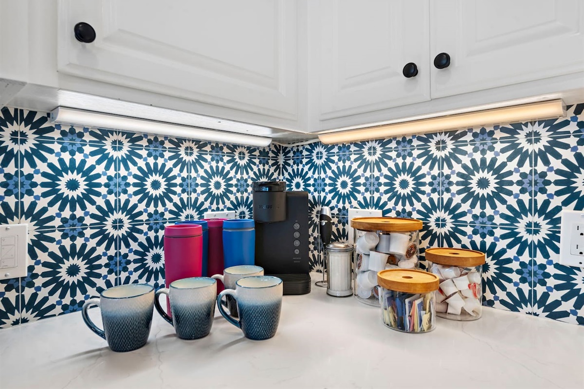 We provide Keurig coffee makers and pods to start every day right :)