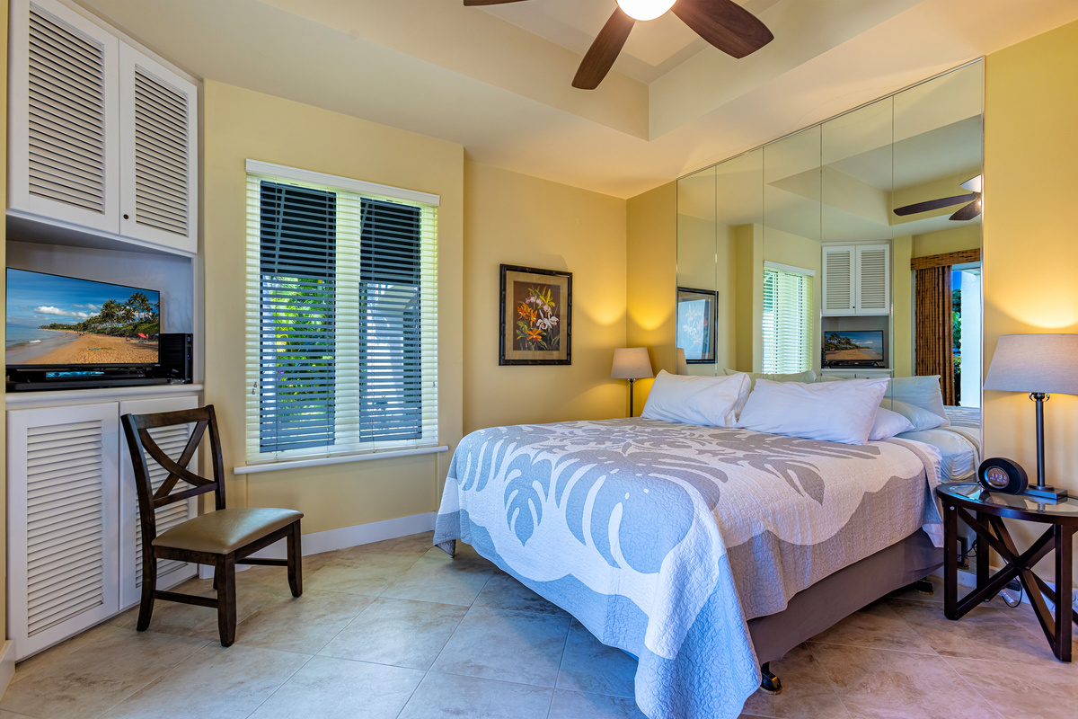 Entering into the master bedroom
