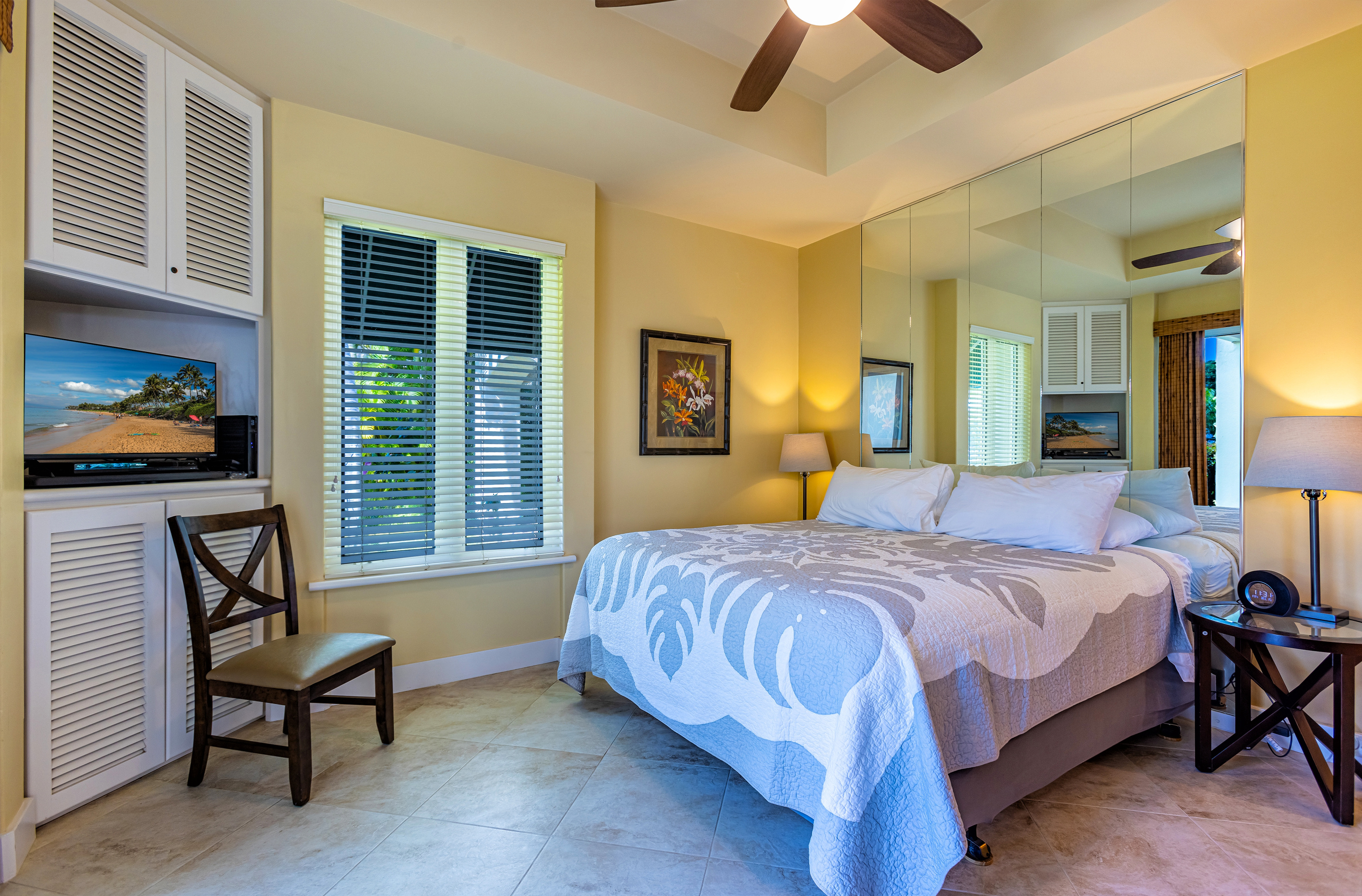 Entering into the master bedroom