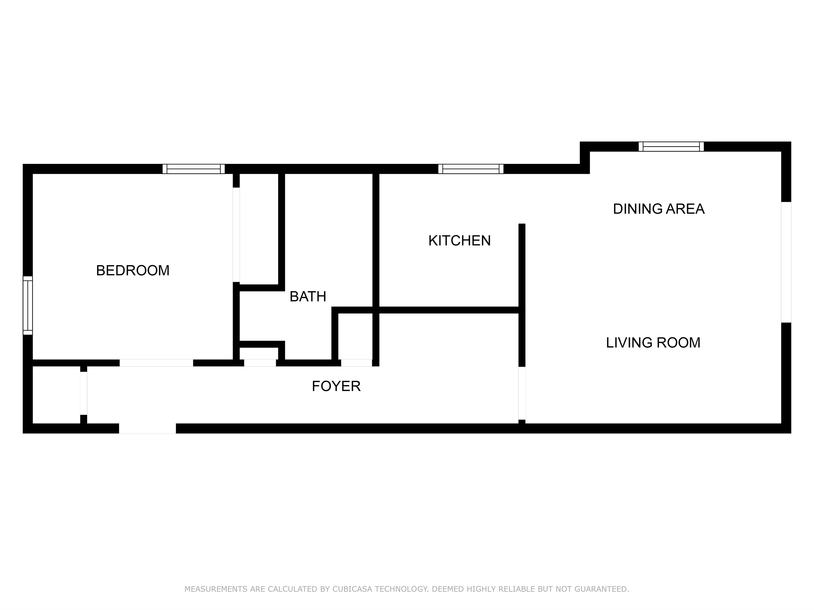 Floor Plan of Unit 104