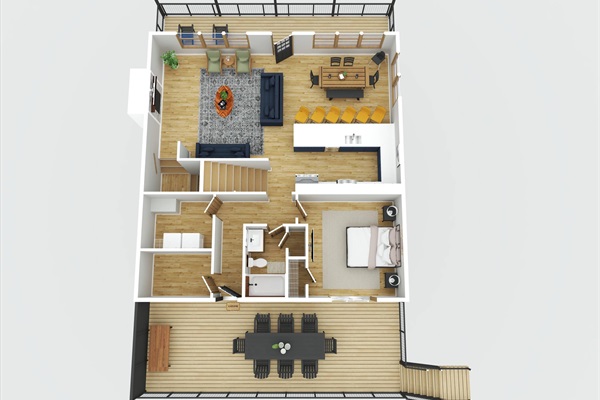 Main level floor plan
