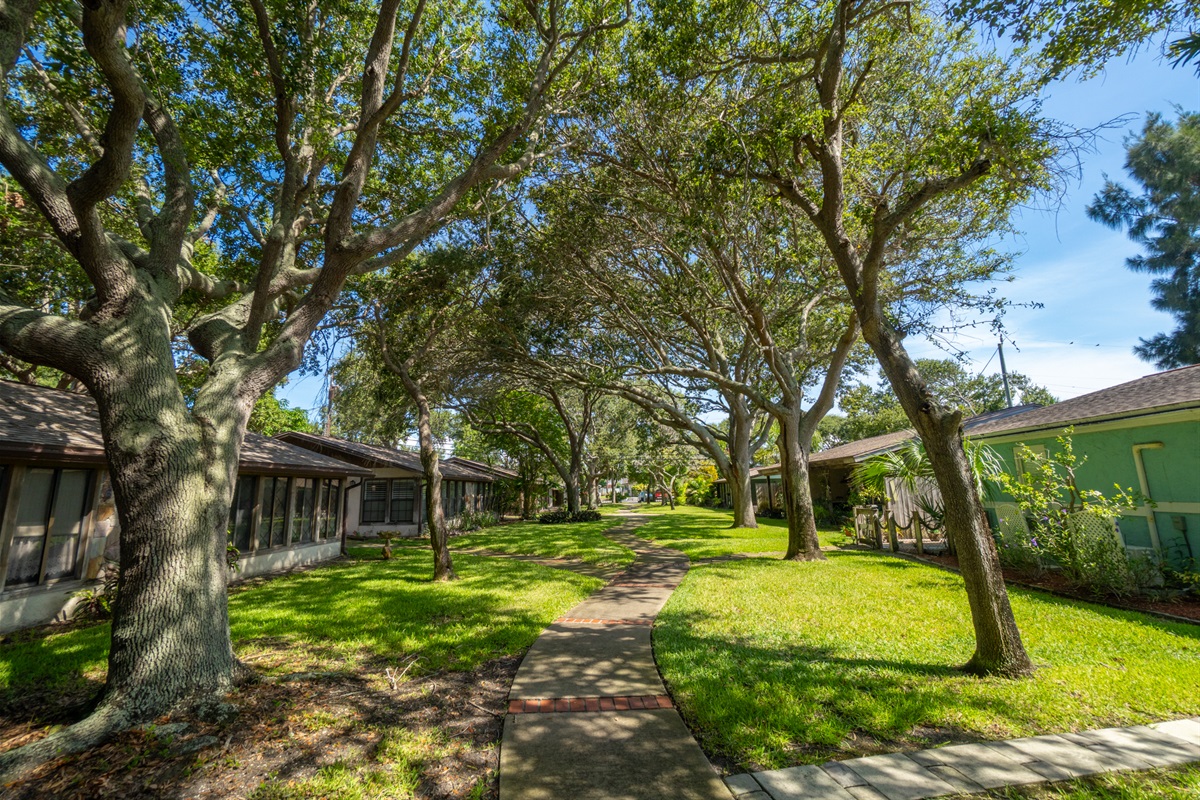 Tucked away and just blocks from the beach