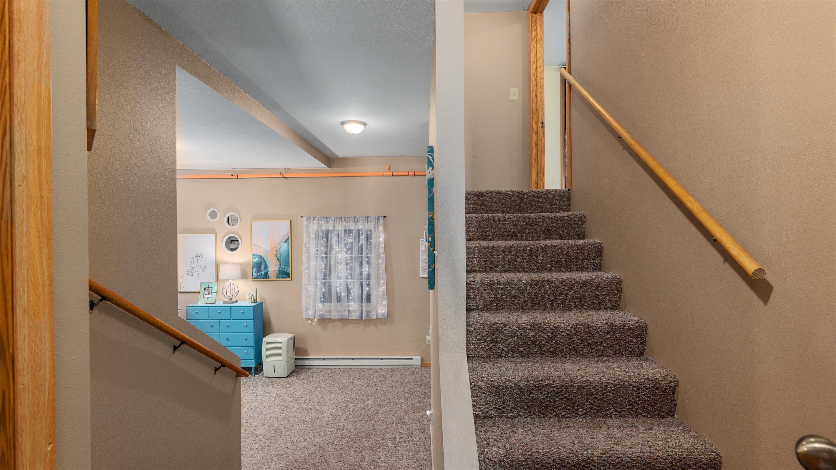 Eclipse is a split level condo, with one bedroom upstairs and the rest of the condo downstairs. 