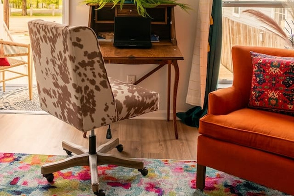 Dedicated workspace where you can watch the joggers and bikers go by on the Lafitte Greenway outside! (super fast wifi!)