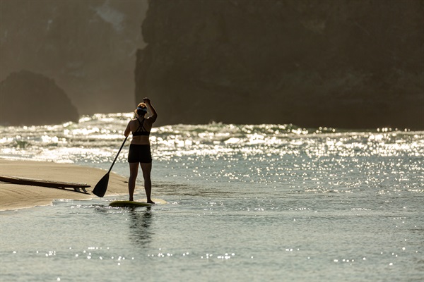 Paddle board at Big River Beach