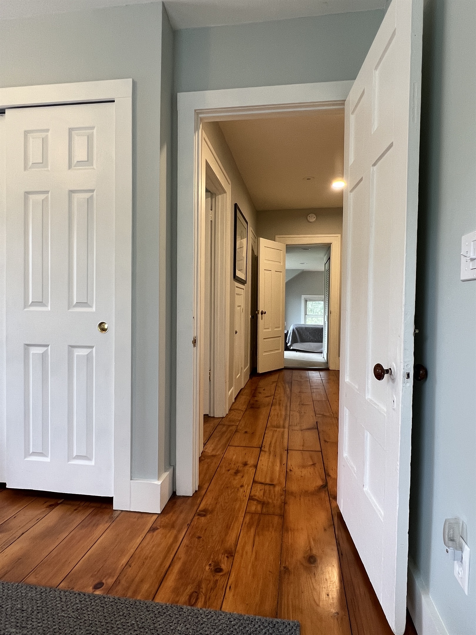 Cloverleaf Farm 2nd floor view from bedroom #5 into bedroom #3.