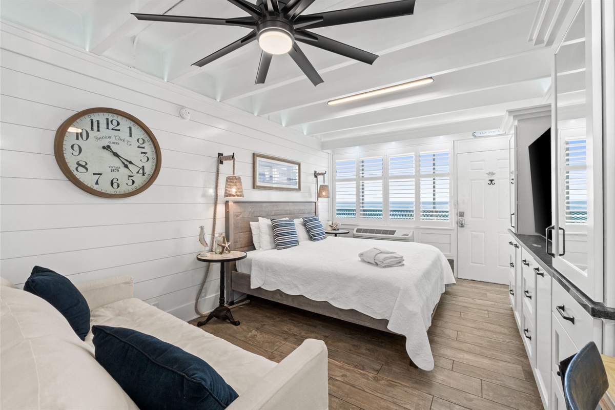 Queen Bed with Queen Sleeper Sofa