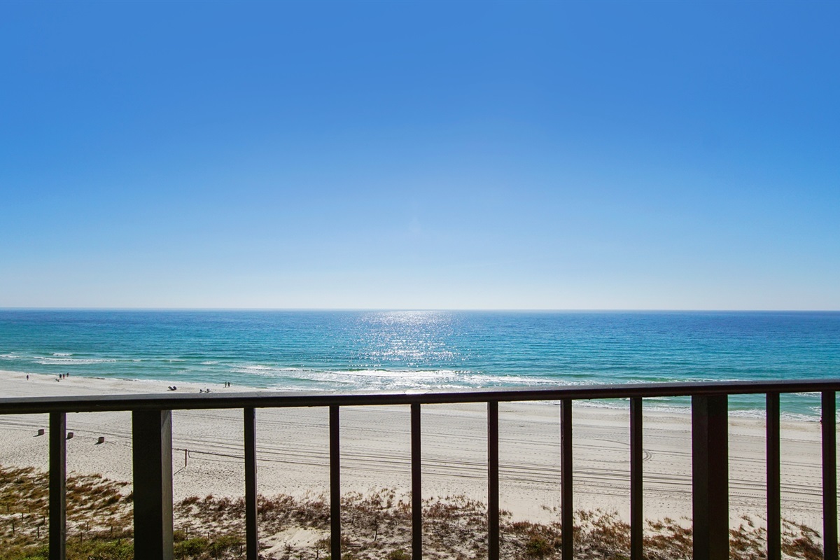 Private balcony with seating to enjoy the water view
