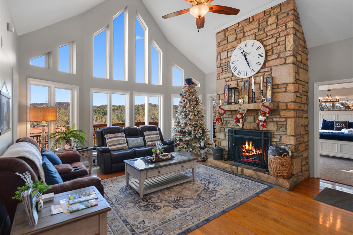 Take in the views and spread out in the spacious upstairs living room!
