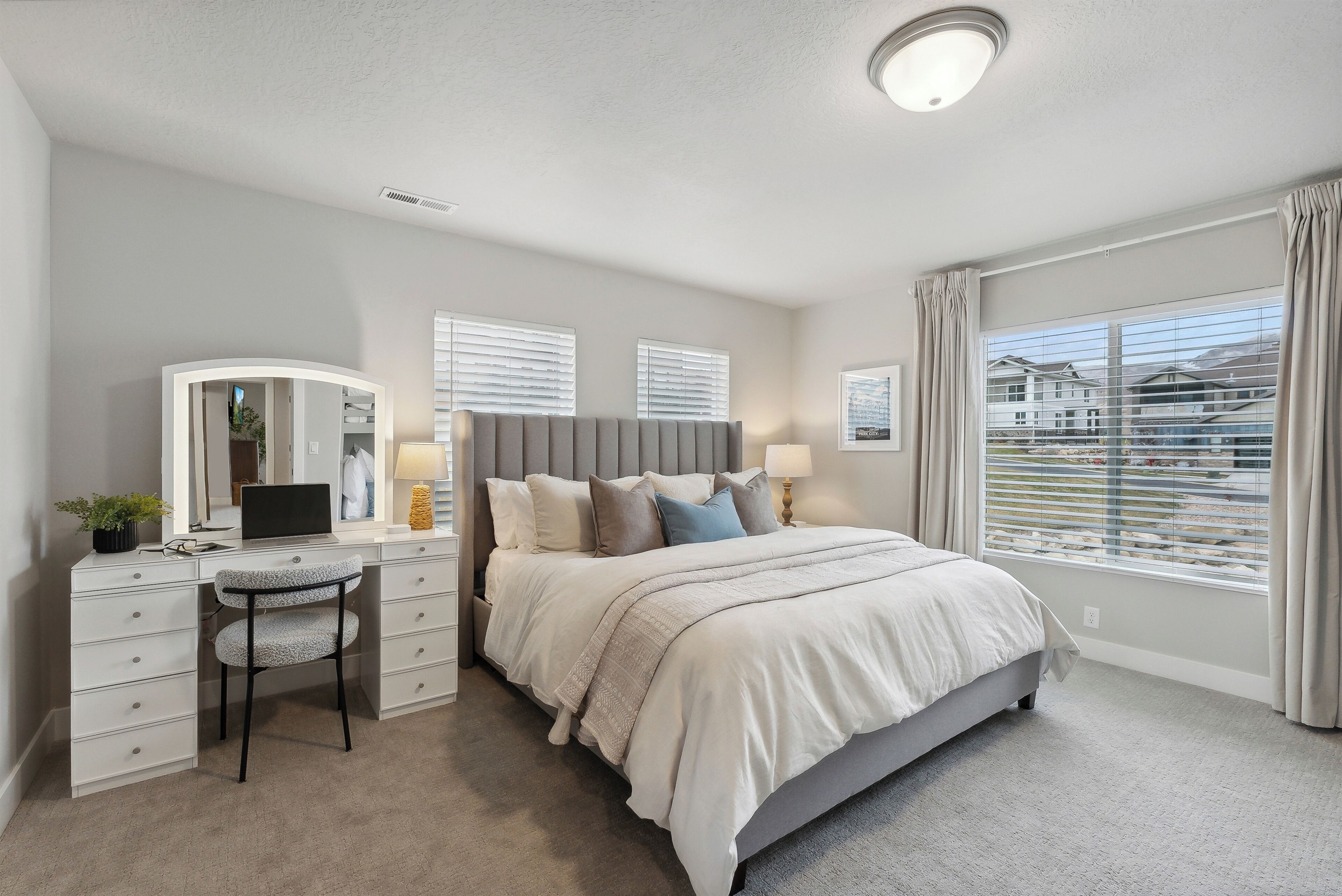 The Hideaway is built for versatility—premium king bed and extra sleeping options for up to five guests.