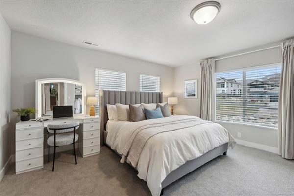 The Hideaway is built for versatility—premium king bed and extra sleeping options for up to five guests.