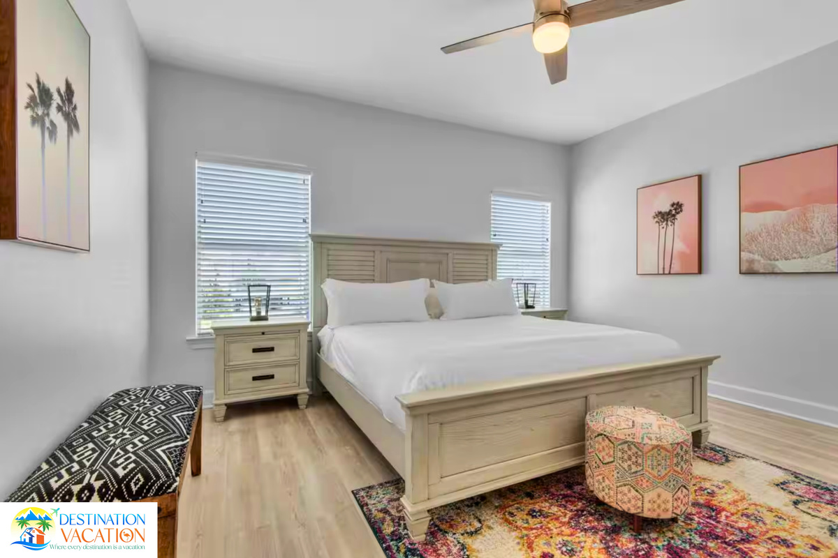 Comfortable coastal living starts with a restful bedroom.