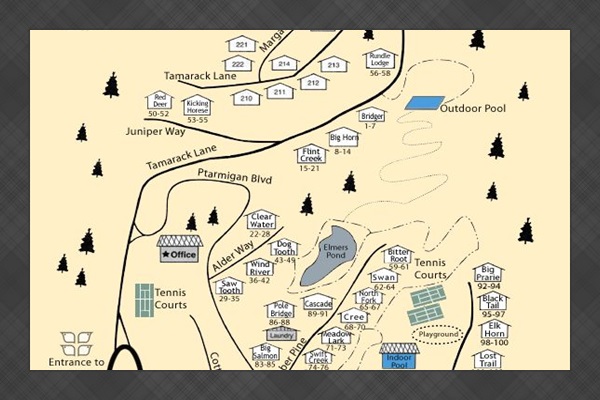 Ptarmigan Village Map
