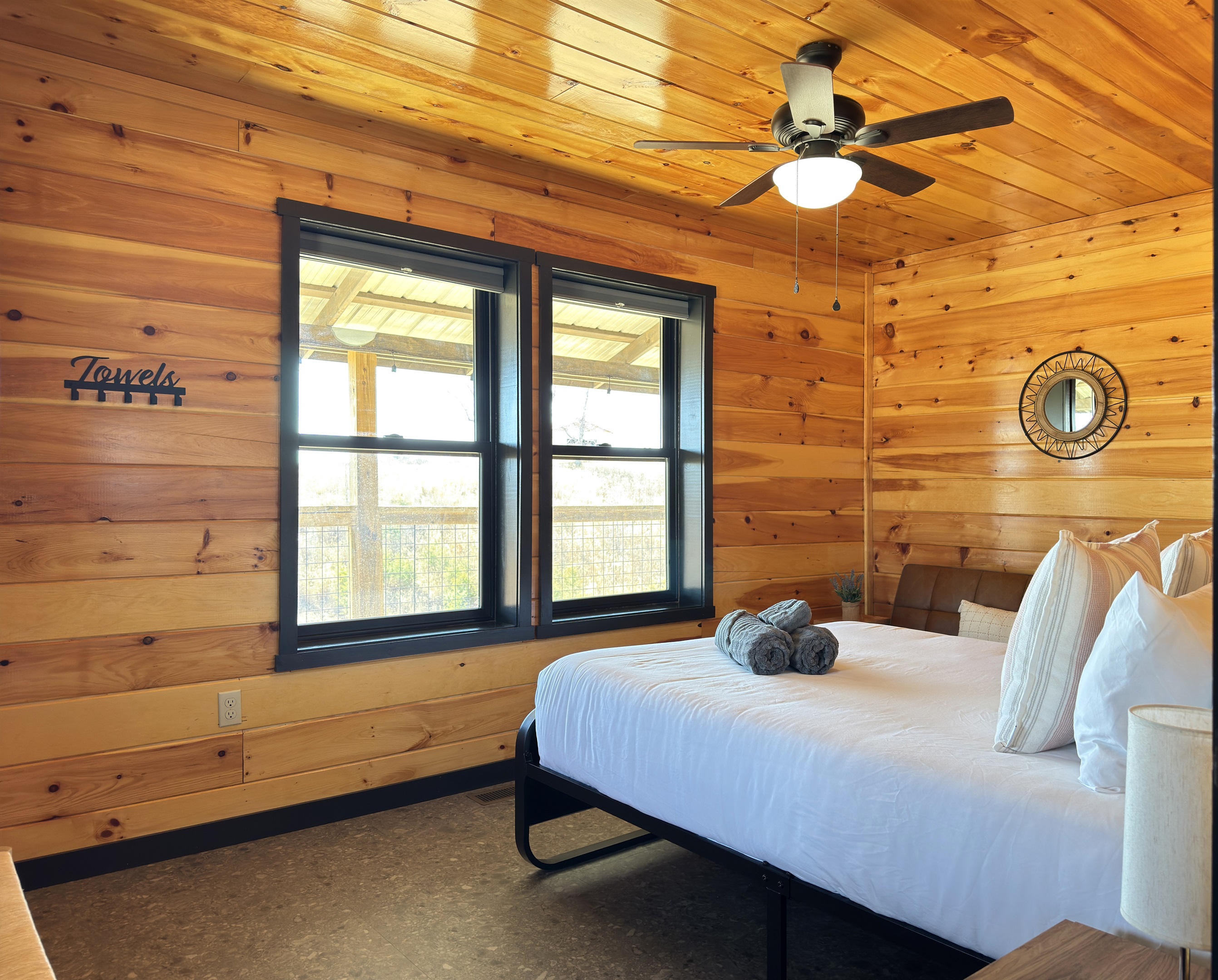 First floor Queen bedroom + futon