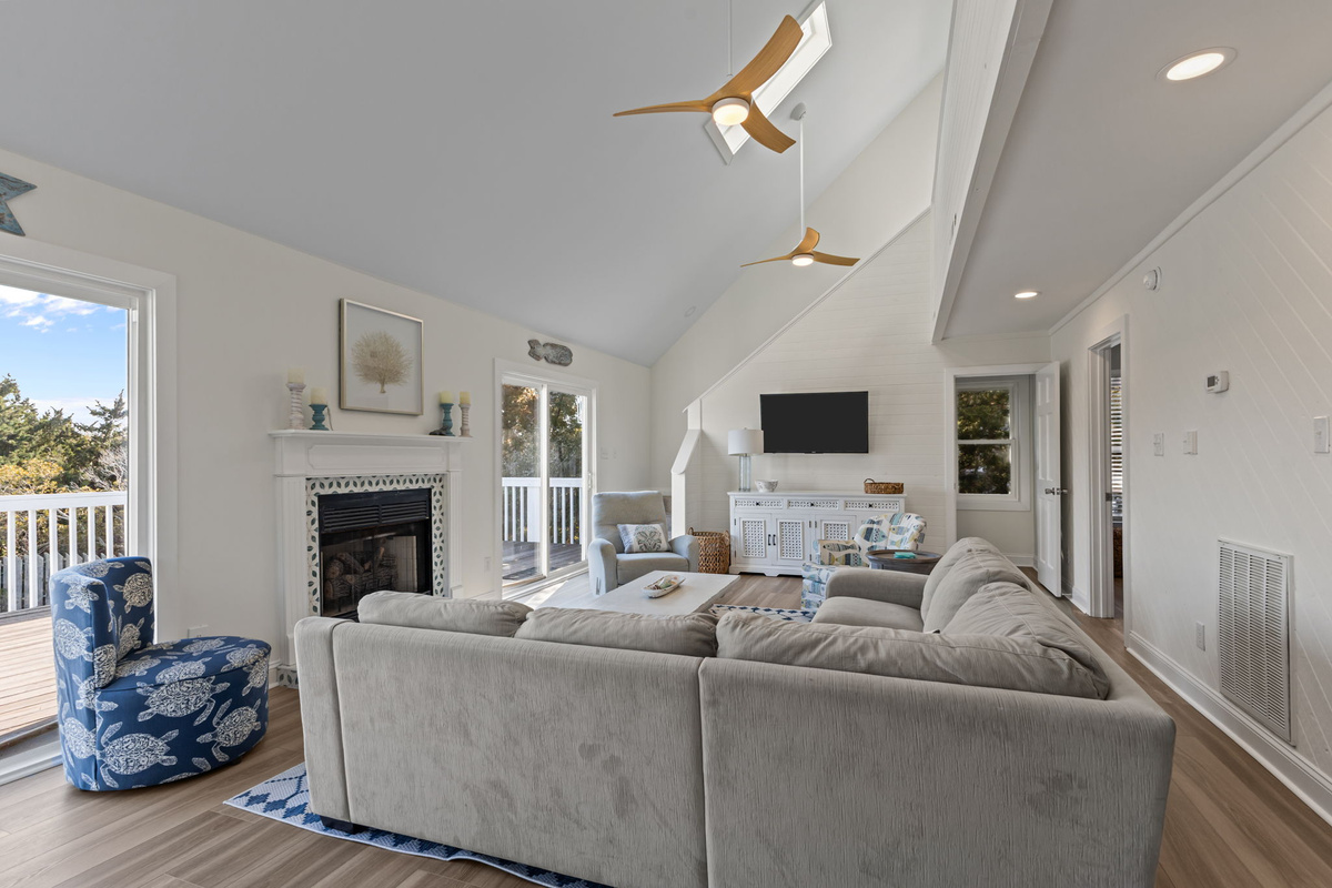 Bright, airy, and made for gathering, the main living space brings everyone together in effortless coastal comfort