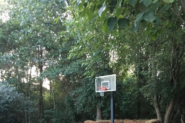 Basketball court for fun.