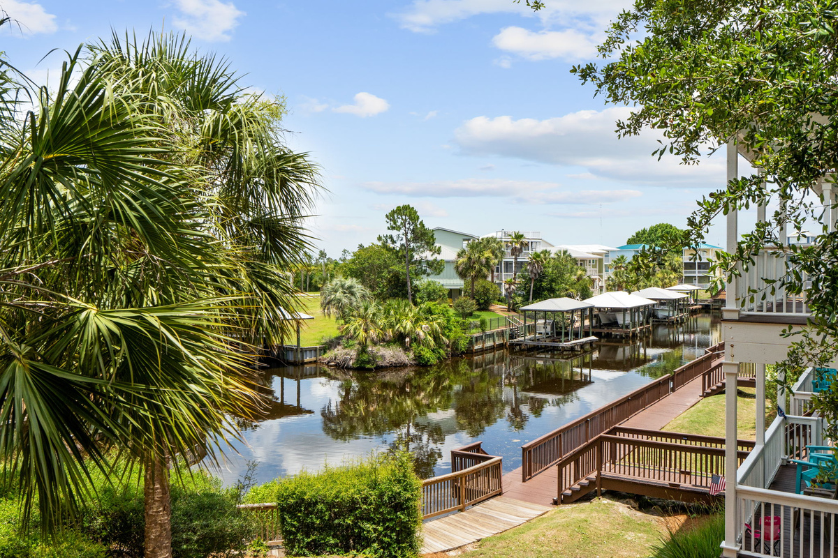 View of canal from balcony