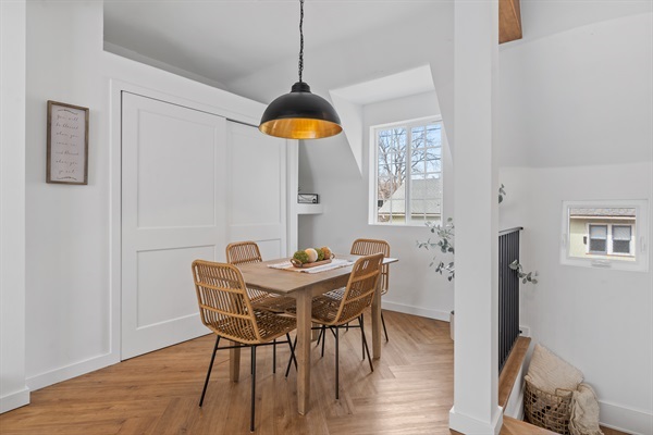 Upstairs Loft dining room!