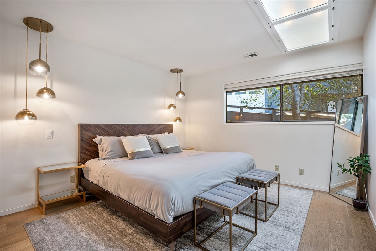 King Bedroom #3. This bedroom is located down the guest hallway with King Bedrooms #2 and #4.