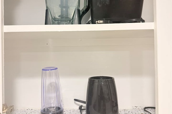 Fuel your day with smoothies, shakes, or blended drinks using the in-home blender setup — perfect for guests who love healthy routines or quick breakfasts.