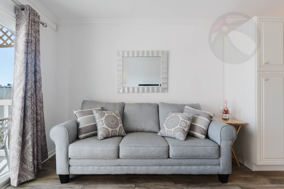 Comfy seating for "movie night" or checking the weather, and it pulls out to a bed for extra sleeping