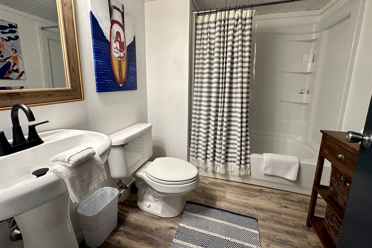 Cute full bathroom