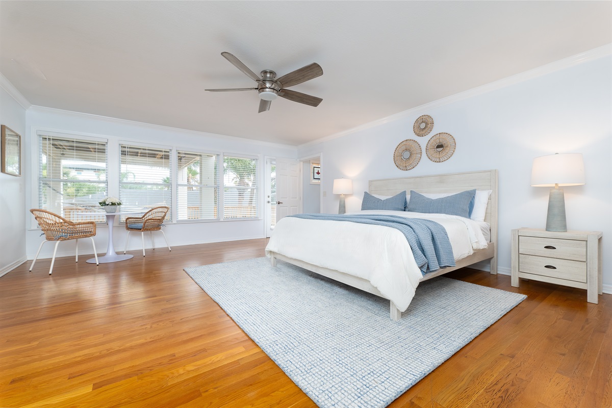 Wake up to a bright, airy retreat with plenty of space to unwind and recharge