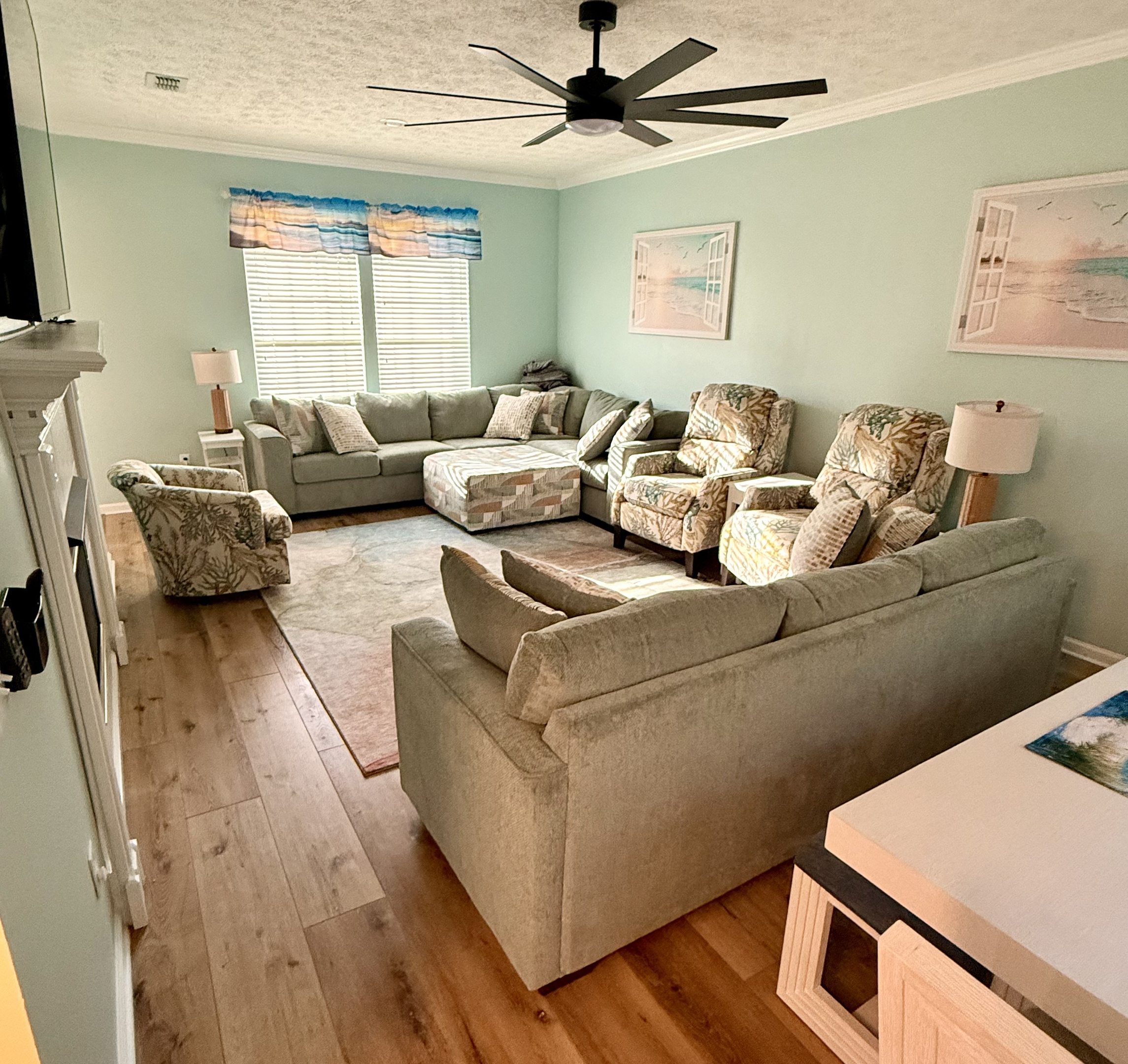 Plenty of seating in our living area