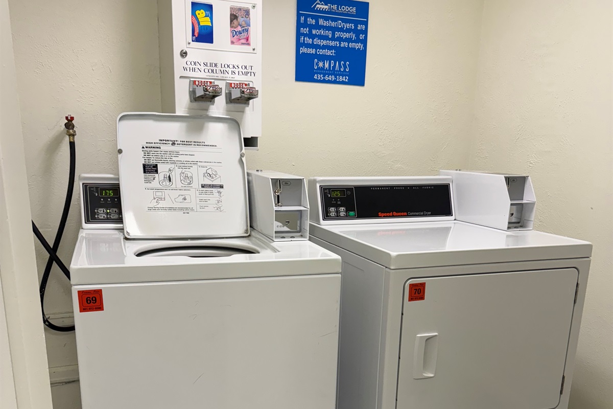Communal Laundry machines just across the corridor