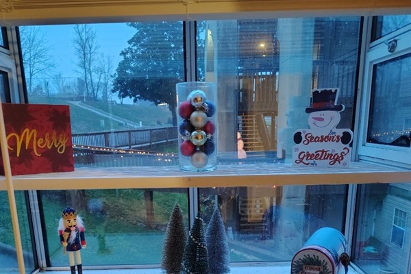 Christmas warmth inside.