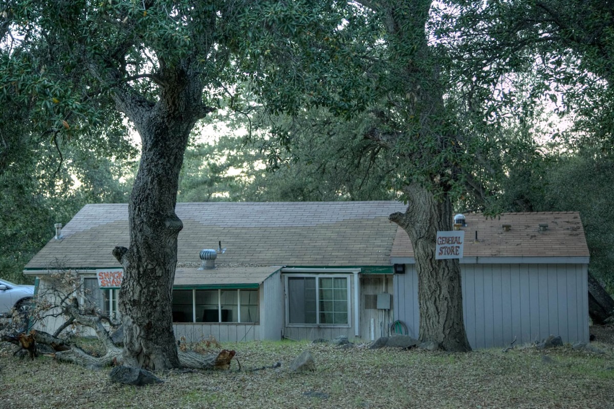 Side view of bunk house