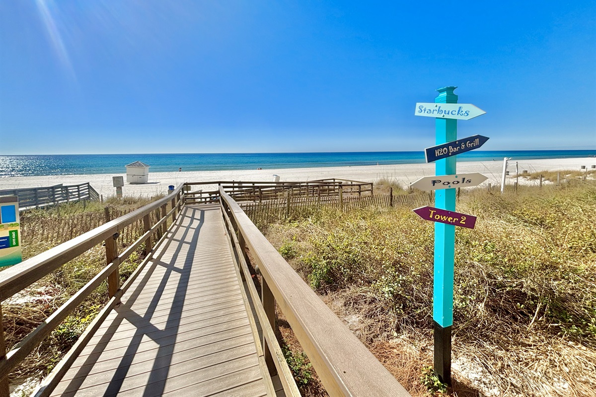 Private beach access!