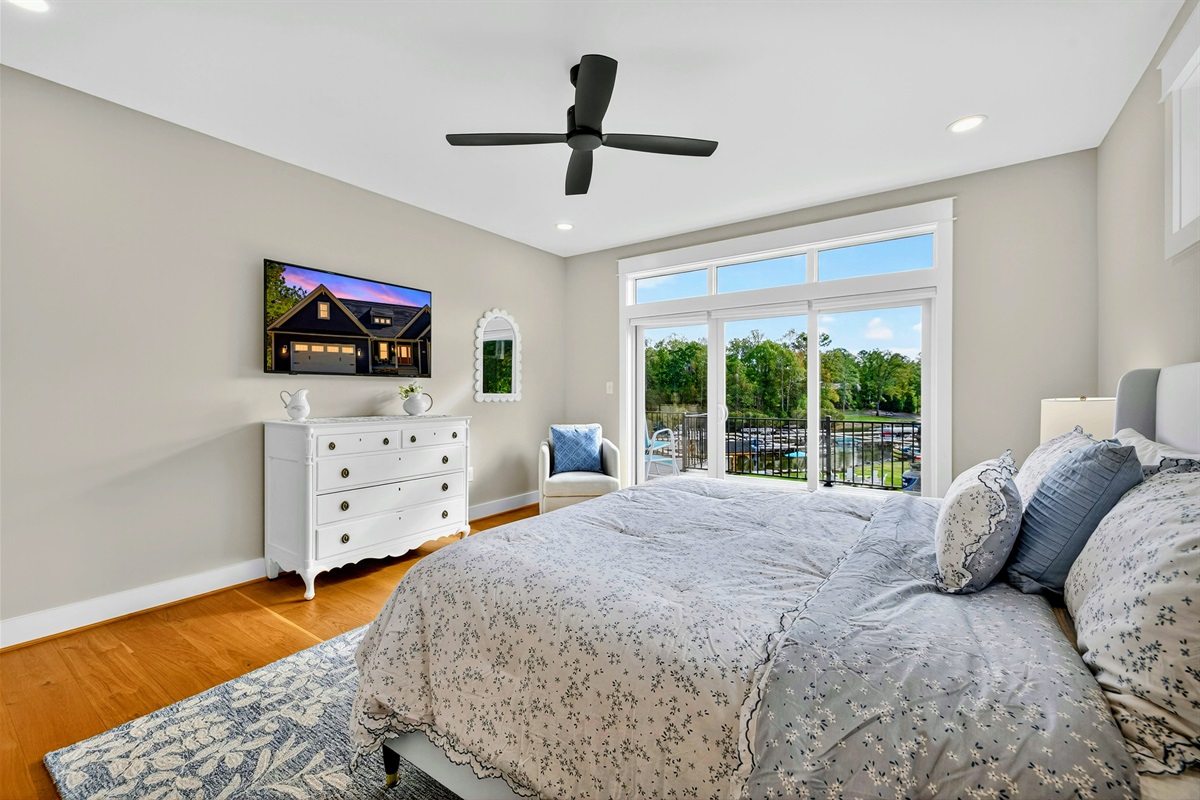 Every bedroom in Blueberry Bay has a large flat screen tv (even the bunk room!) we spoil our guests!