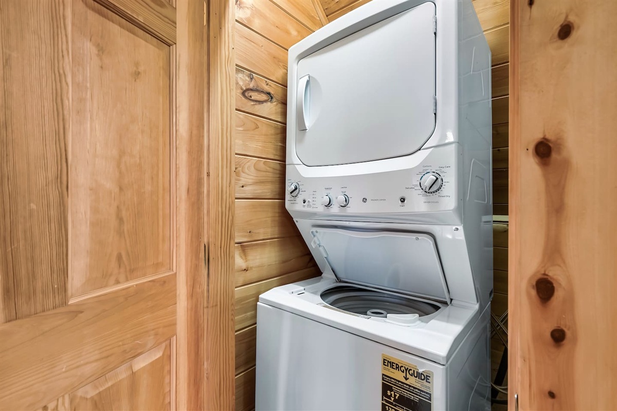 Washer and Dryer on lower level