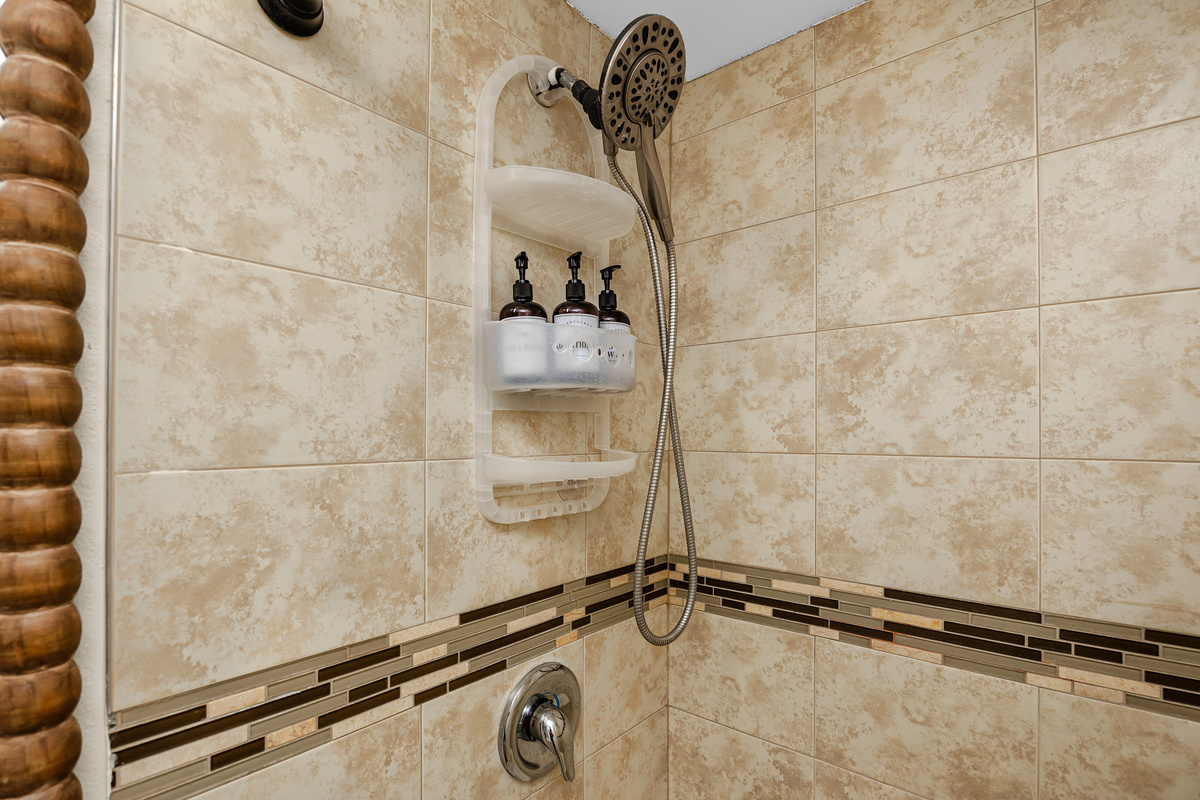Complimentary shower essentials