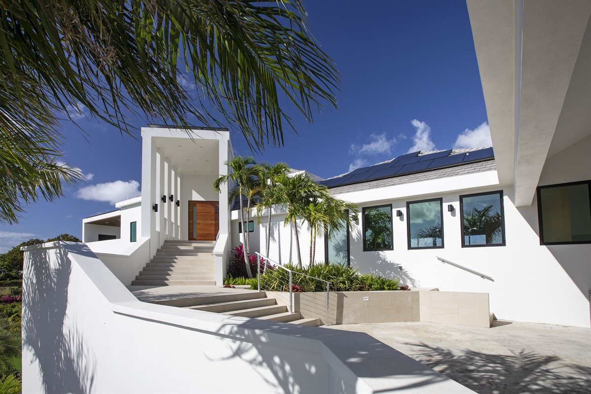 Views from the covered car port and driveway