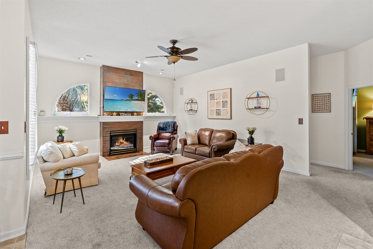 Living Room with fire place