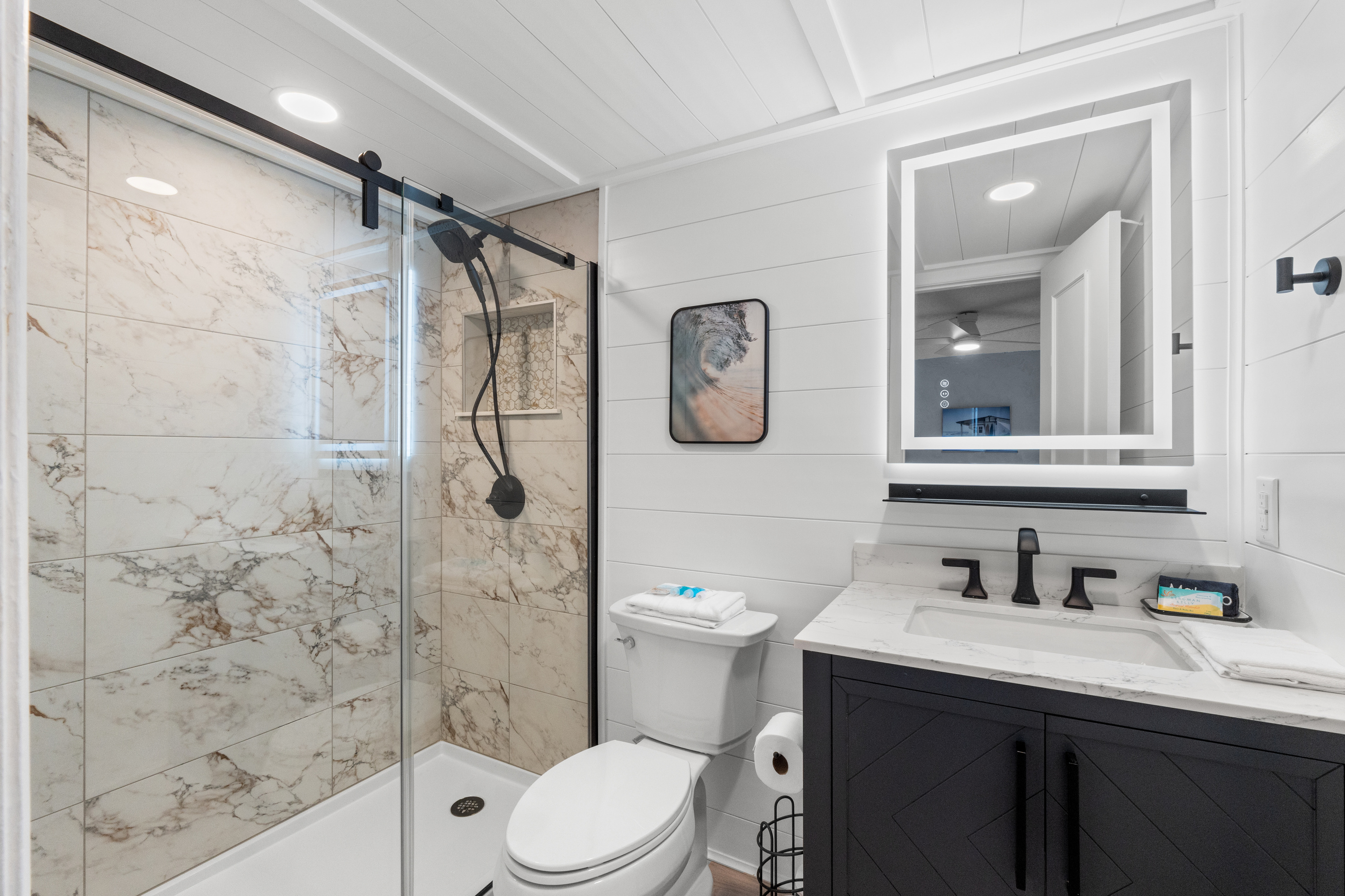 Bedroom 2 Ensuite Bathroom with Shower