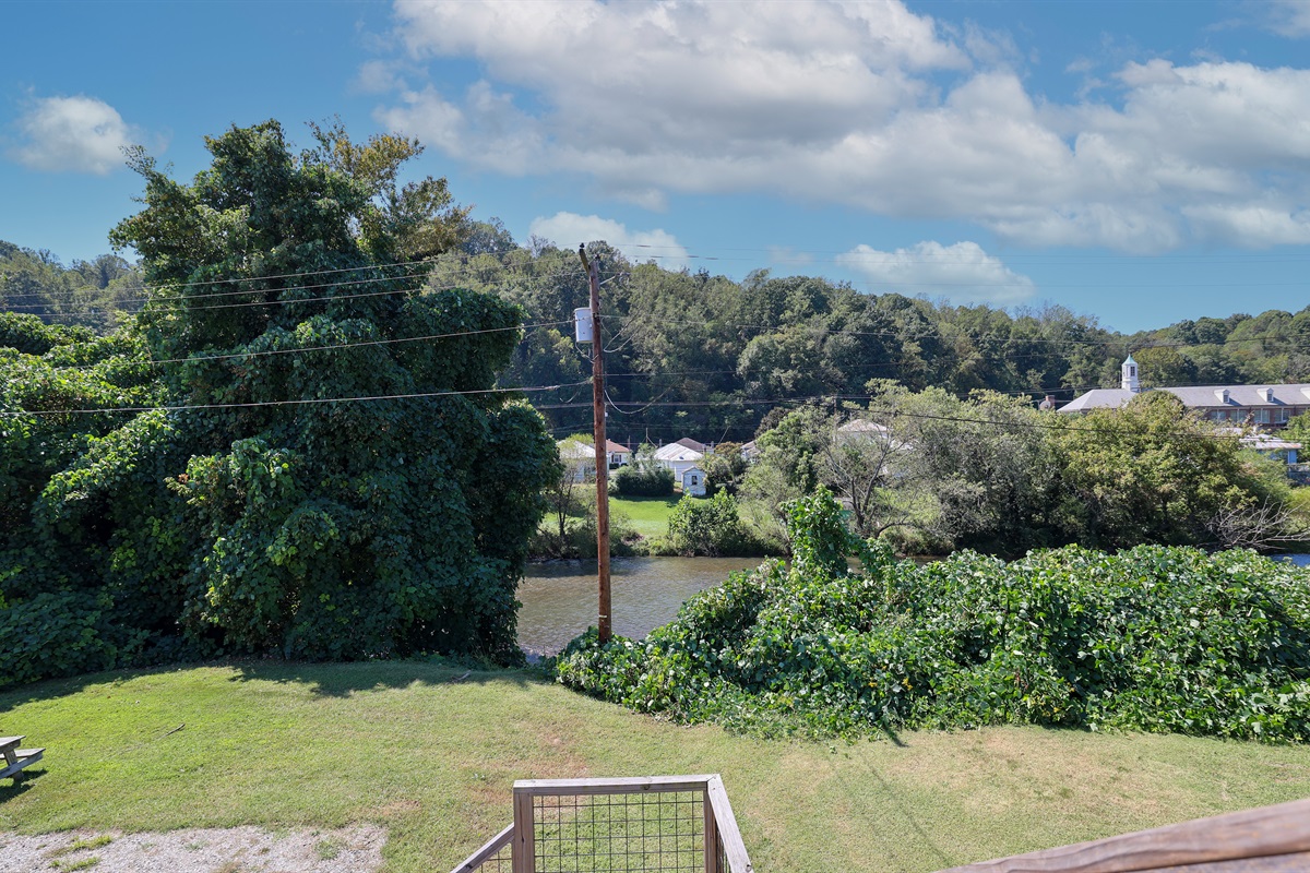 View of Smith River from the deck