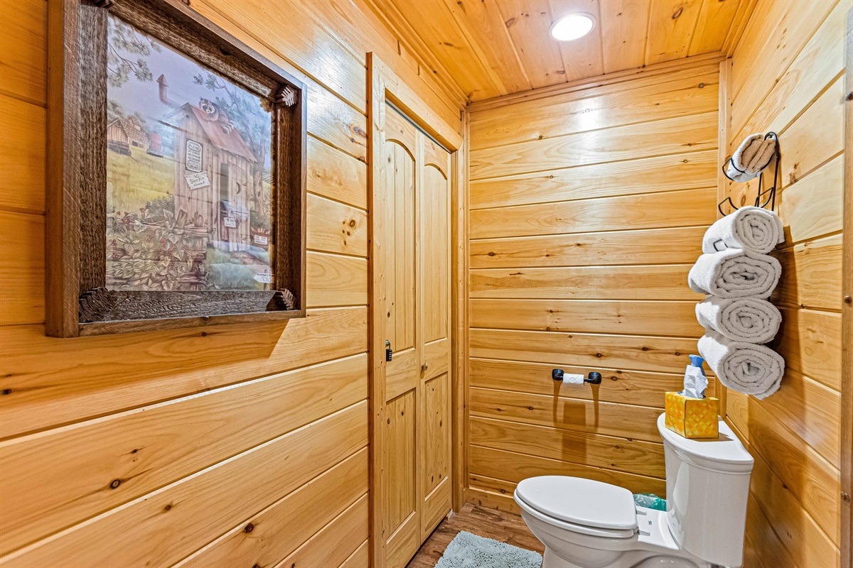 Clean & Cozy: This bathroom offers a tranquil escape with simple, elegant design.