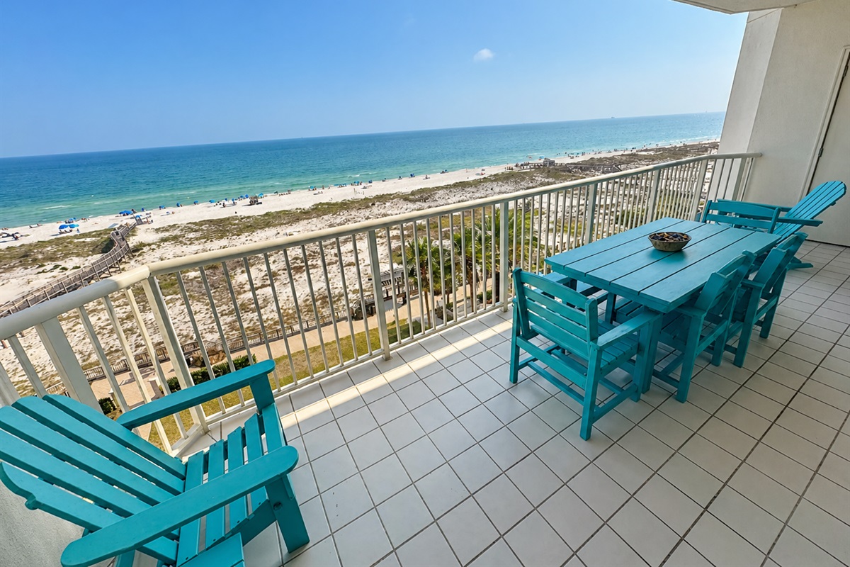 Direct oceanfront balcony offering stunning views and seamless indoor-outdoor living.  A true coastal retreat.