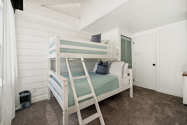 Main floor bunk room with private bath 