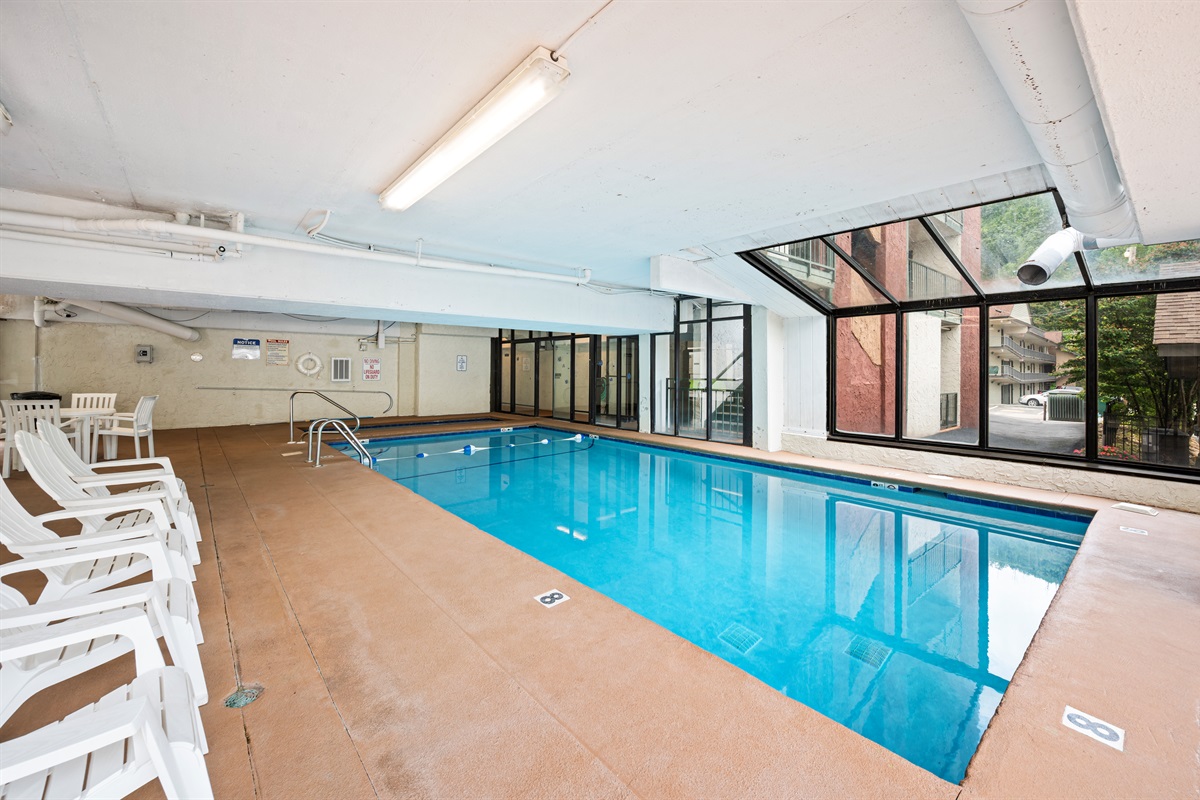 Heated indoor pool – great for year-round enjoyment
