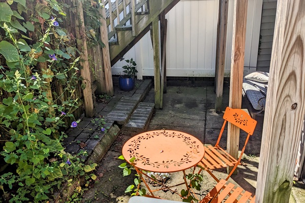 Small outdoor patio area