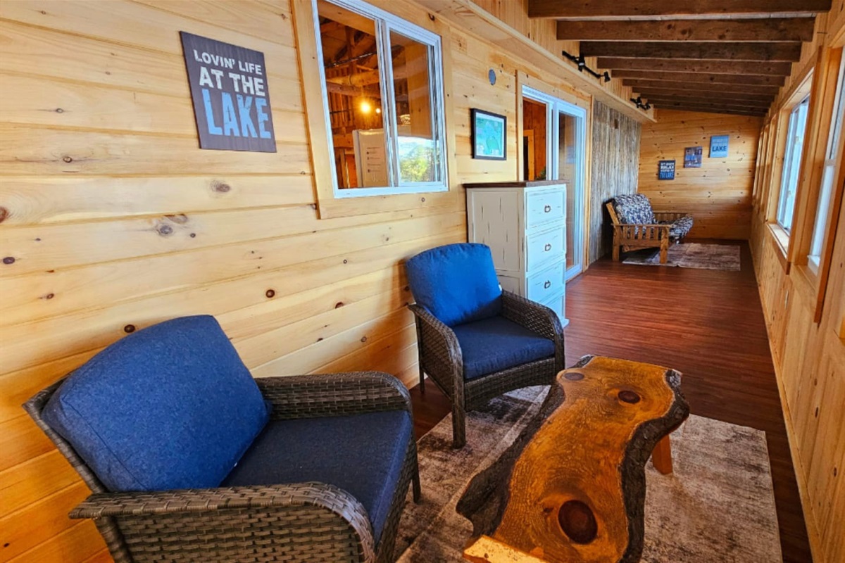 Inside porch