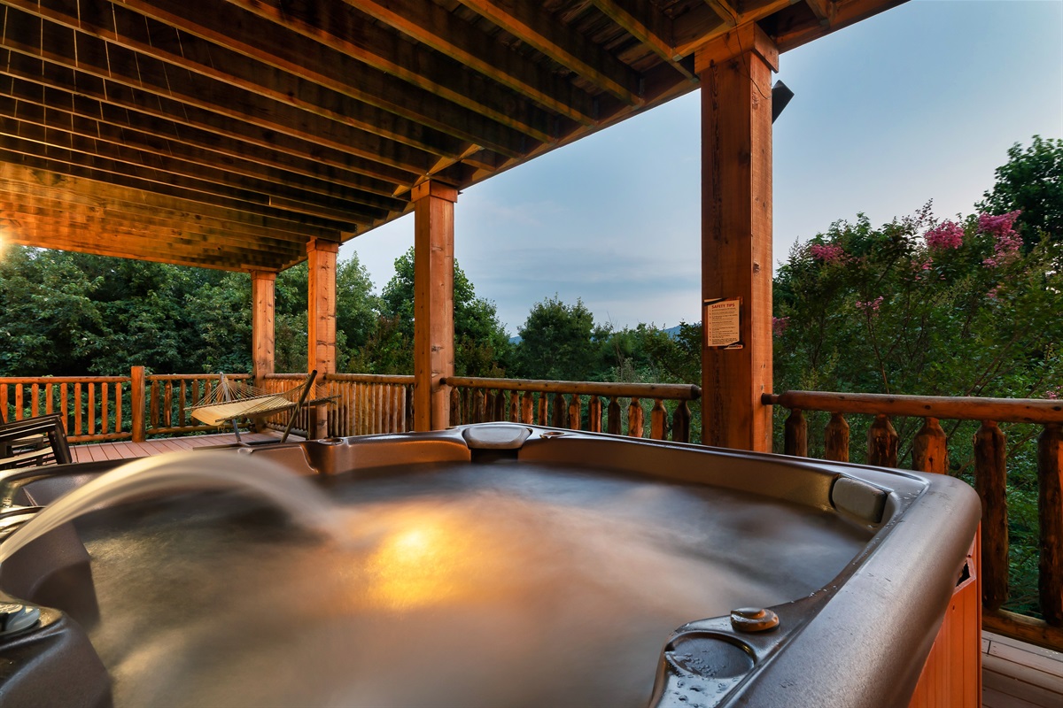 Wind down after a day fo hiking in the Smoky Mountains
