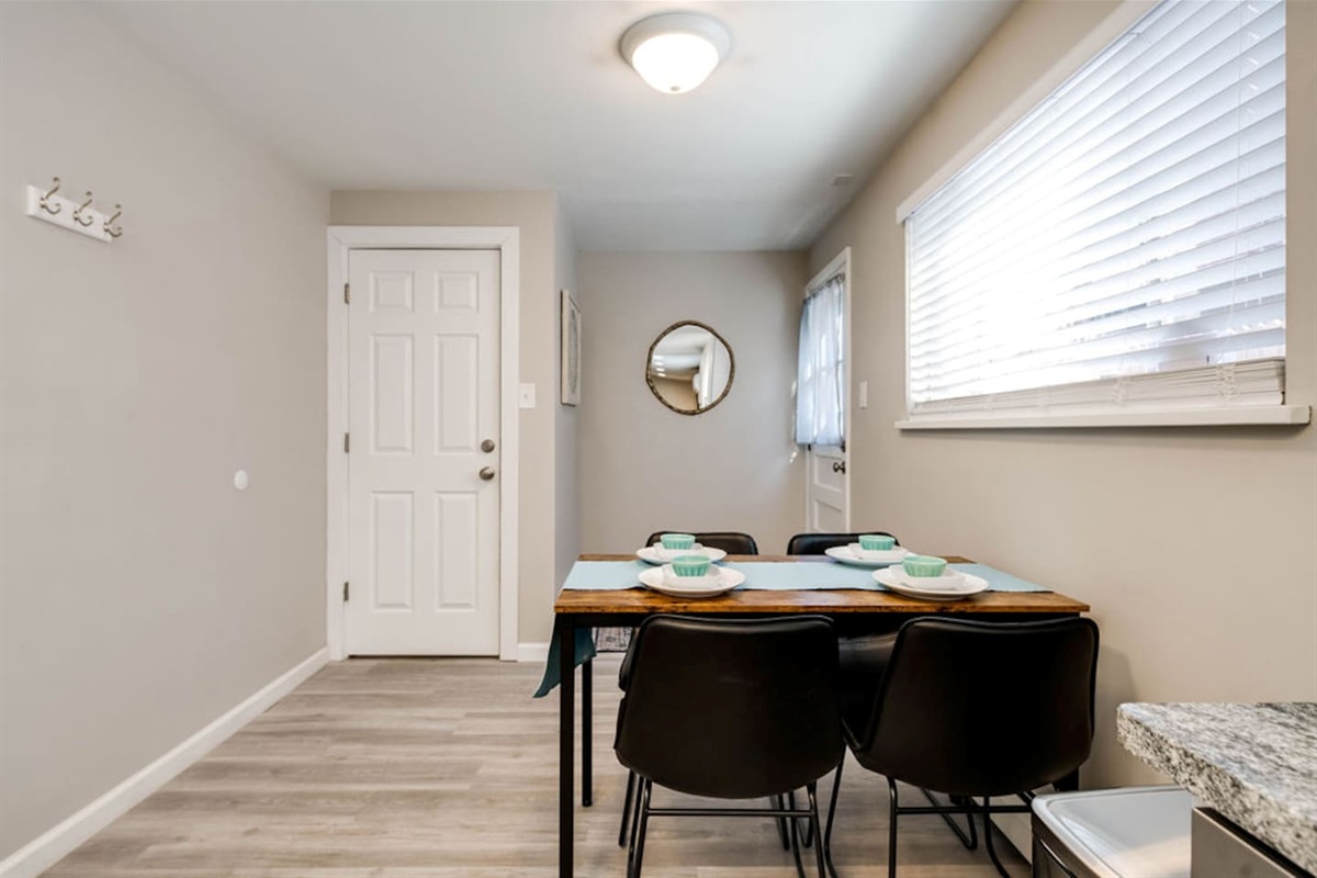 Private door to the outside