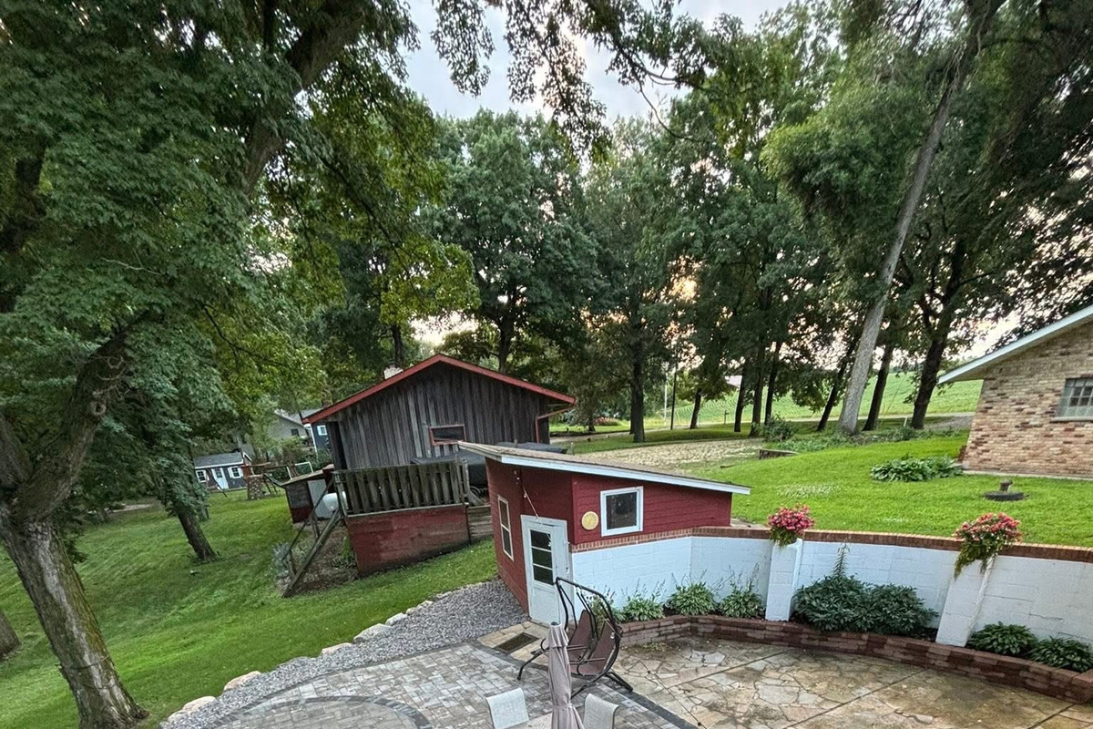 Massive patio for outdoor entertainment 