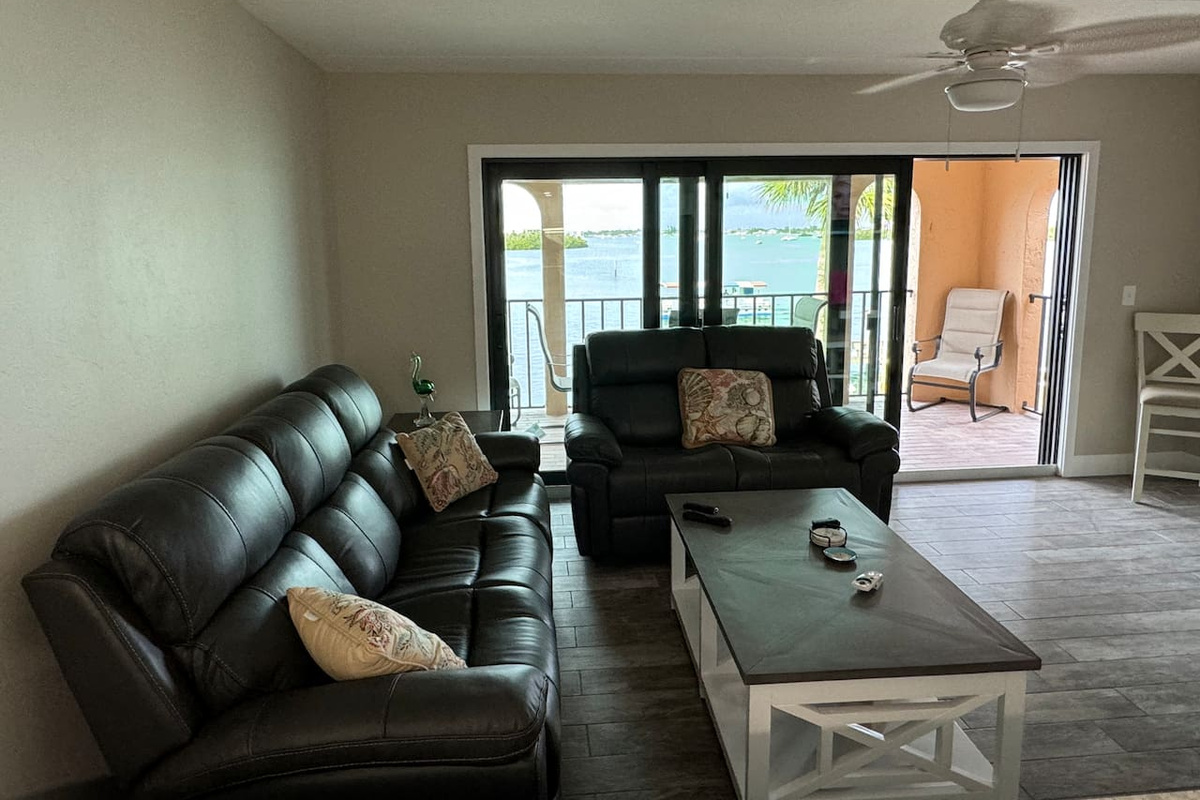 Reclining Leather Couch