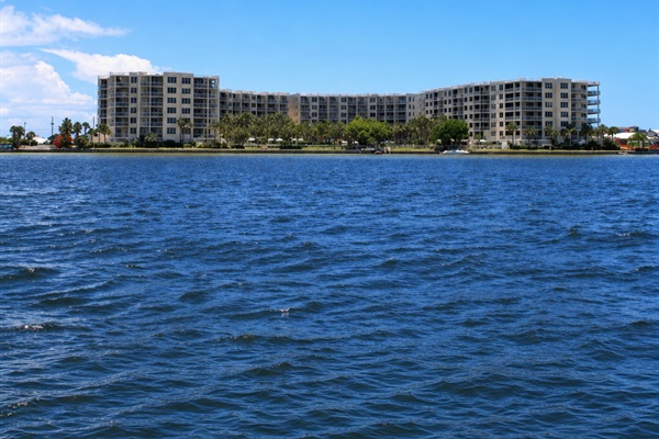Bay view of the resort